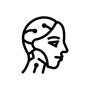 yapay vektör ince çizgi simgesi