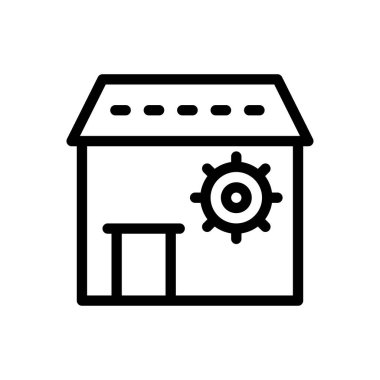 vektör ince çizgi simgesini kaydet