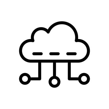 hesaplama vektörü ince çizgi simgesi