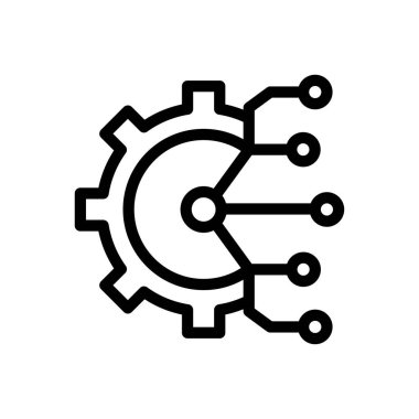 tekerlek vektörü ince çizgi simgesi