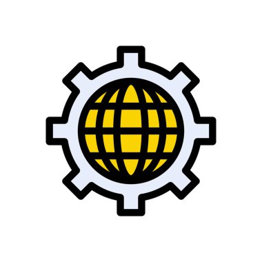 tarayıcı vektör çizgisi renk simgesi