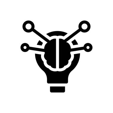 fikir vektör düz simgesi