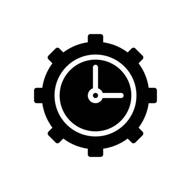 dişli vektör simgesi düz simge