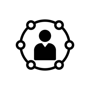 profil vektörü düz simgesi