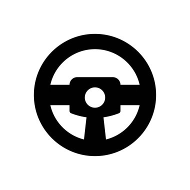 Direksiyon vektörü glifinin düz simgesi