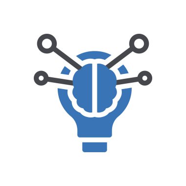 fikir vektörü renk simgesi