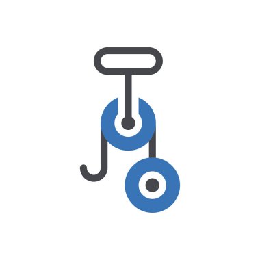 makine vektör renk simgesi