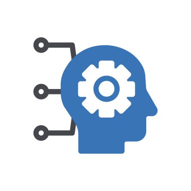 dişli vektör renk simgesi