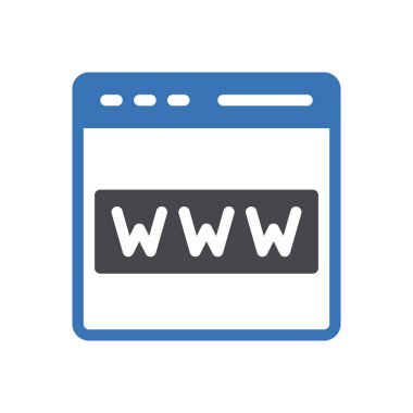 Web vektörü renk simgesi