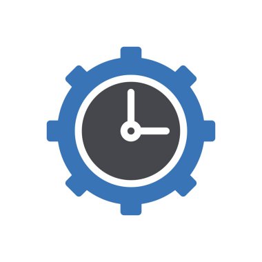 dişli vektör renk simgesi