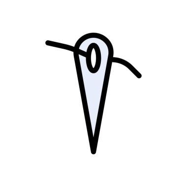 Dikiş vektörü renk çizgisi simgesi