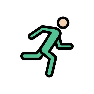 çalışan vektör renk çizgisi simgesi