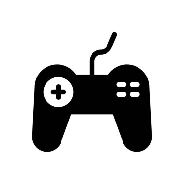 kontrol vektörü glyph düz simgesi