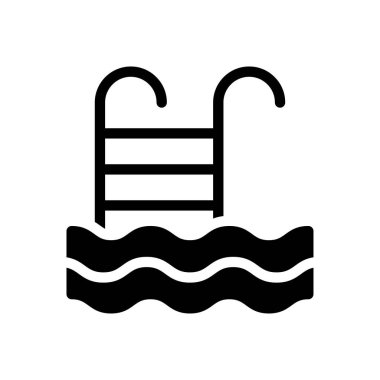 havuz vektörü düz simgesi