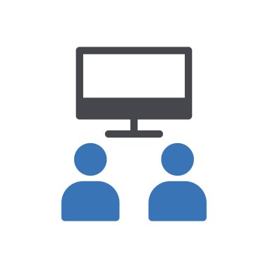 TV vektörü renk simgesi 