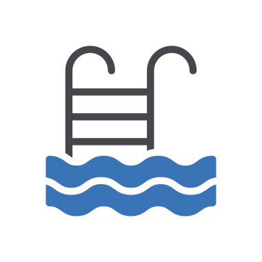 havuz vektörü renk simgesi 