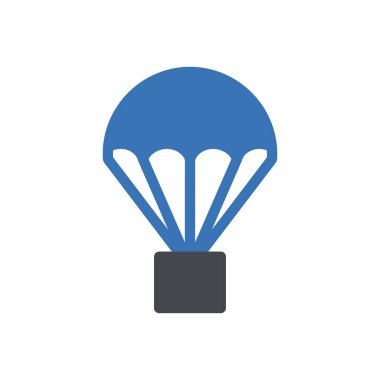 hava balonu vektör renk simgesi 