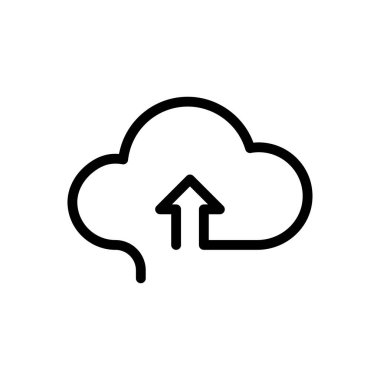 bulut vektörü ince çizgi simgesi 