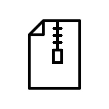 dosya vektörü ince çizgi simgesi 