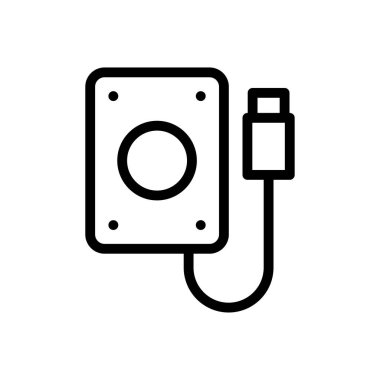 sürücü vektörü ince çizgi simgesi