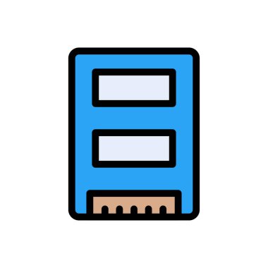 masaüstü vektör renk çizgisi simgesi