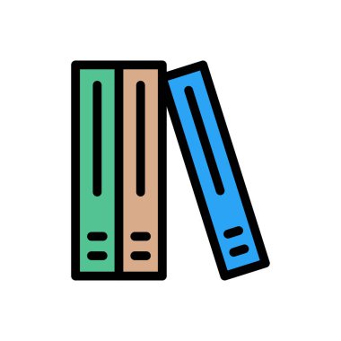 belge vektör renk çizgisi simgesi