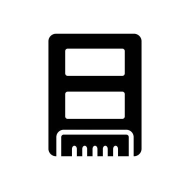 masaüstü vektörü glyph düz simgesi