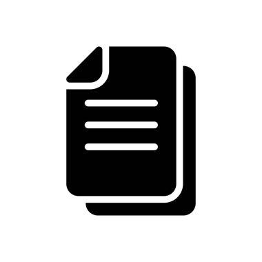 belge vektörü düz simge