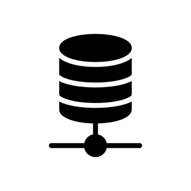 sunucu vektörü düz simgesi