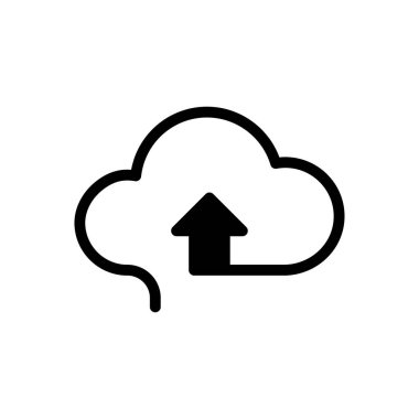 bulut vektörü düz simgesi