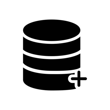 depolama vektörü simgesi düz simgesi