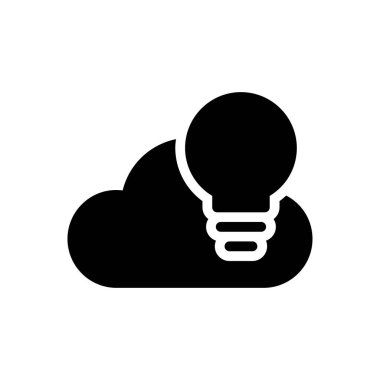 bulut vektörü düz simgesi