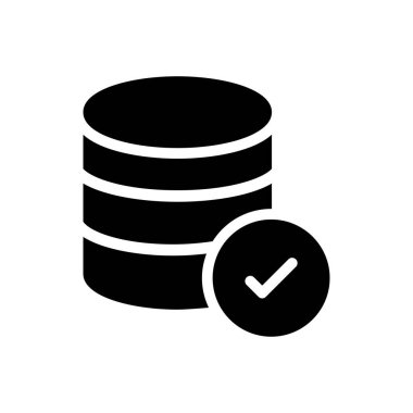 sunucu vektörü düz simgesi