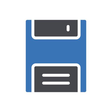 diskette vektör kabartma renk simgesi