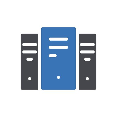 sunucu vektör renk simgesi