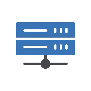 veritabanı vektör renk simgesi