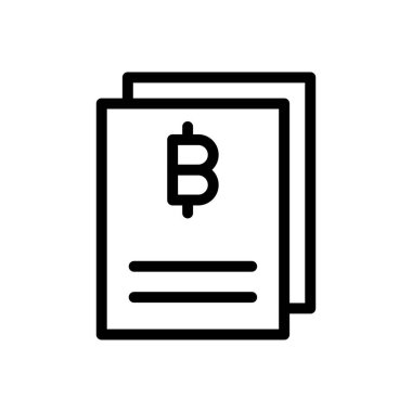 rapor vektör ince çizgi simgesi 