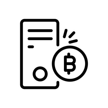 PC vektör ince çizgi simgesi 