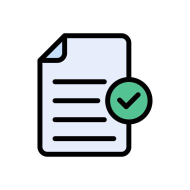 güvenlik vektörü renk çizgisi simgesi