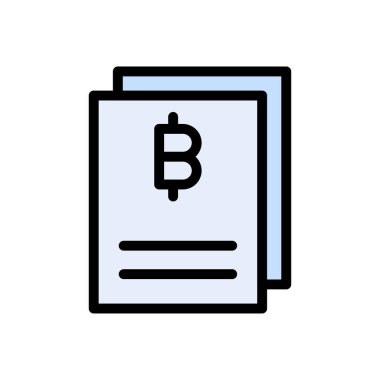 rapor vektör renk çizgisi simgesi