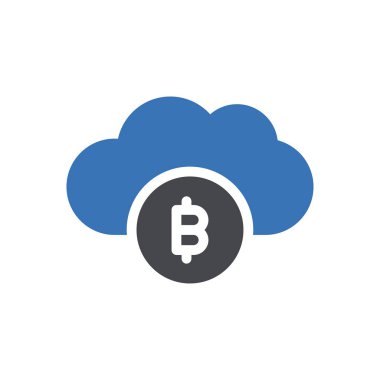 bulut vektörü renk simgesi 