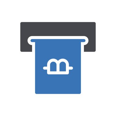 Bitcoin vektör renk simgesi 