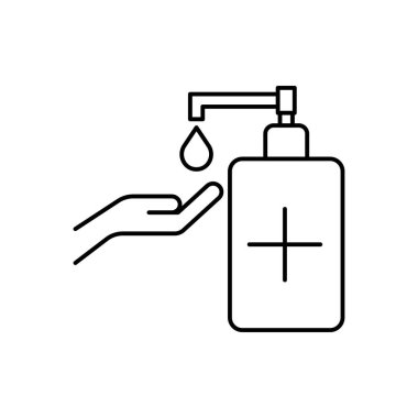 sıvı vektör ince çizgi simgesi