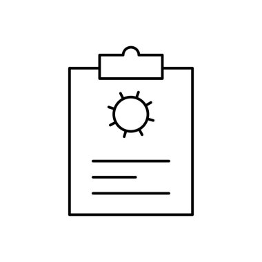 sayfa vektörü ince çizgi simgesi