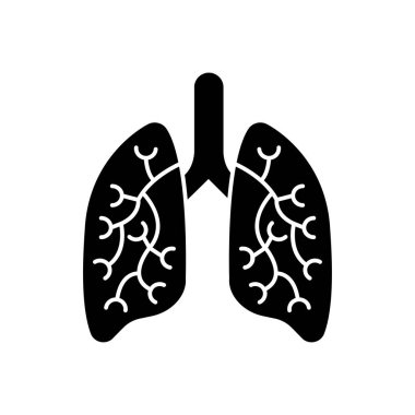 nefes vektör düz simge