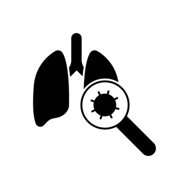 Arama vektörü glyph düz simgesi