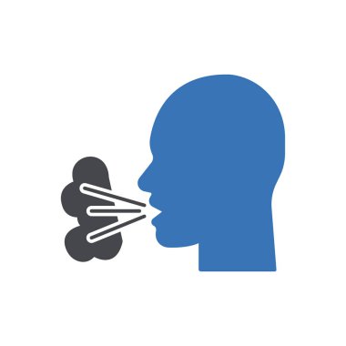 Alerji vektörü renk simgesi 