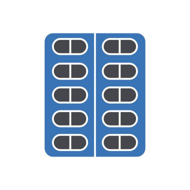 ilaç vektörü renk simgesi 