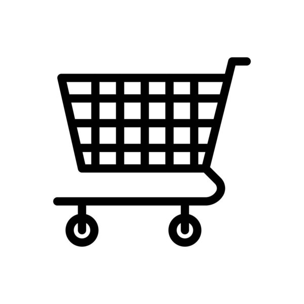 trolley vector thin line icon