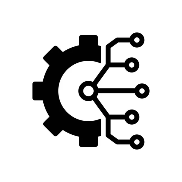Wheel Vector Glyph Flat Icon — Stock Vector